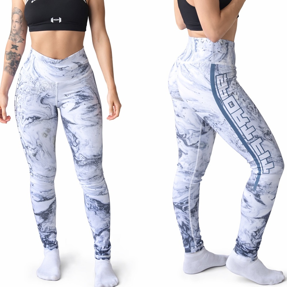 Stylish Marble Print Women's Leggings